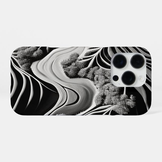 Fractal Flow iPhone Case (Back Horizontal)