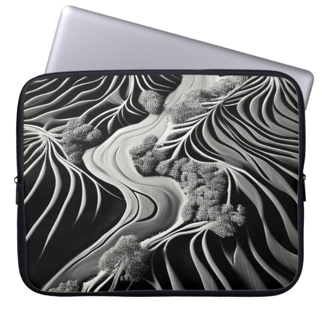Fractal Flow Laptop Sleeve (Front)