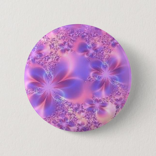 Fractal Flower Button (Front)