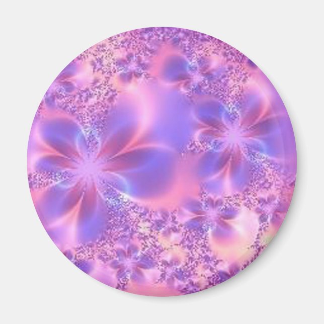 Fractal Flower Magnet (Front)