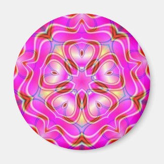 Fractal Flower Mandala Sacred Geometry Magnet