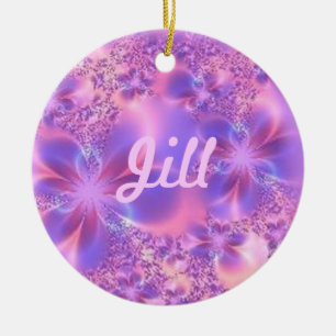 Fractal Flower Name Ornament