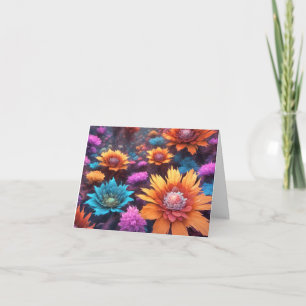 Fractal Flower Note Card