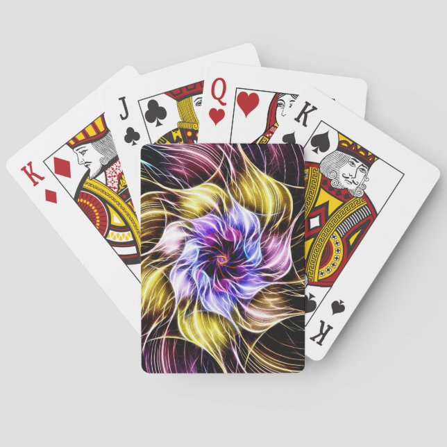 fractal flower playing cards (Back)