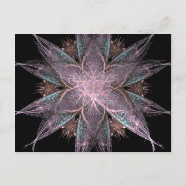 Fractal flower postcard (Front)