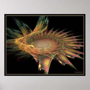 fractal flower poster