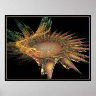 fractal flower poster