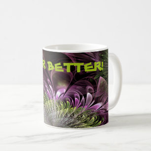 Fractal Flower Shaped Jewellery Purple-Red Coffee Mug