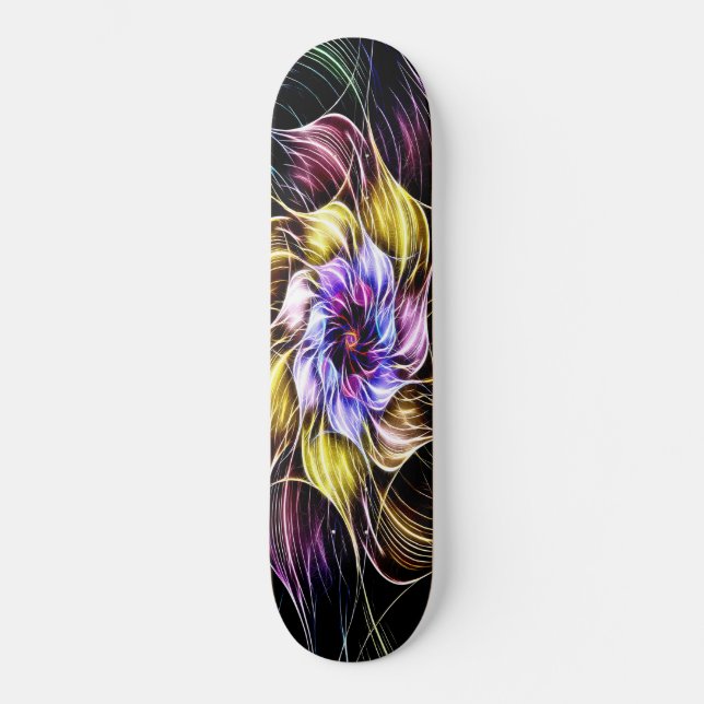 fractal flower skateboard (Front)