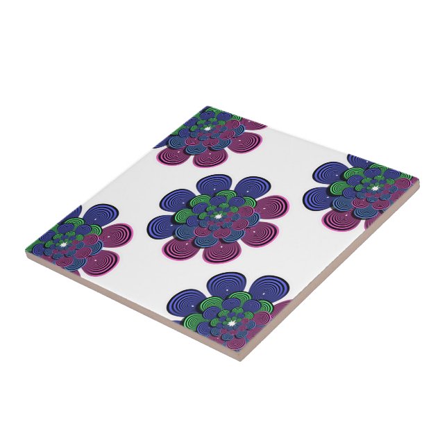 Fractal Flower Tile (Side)