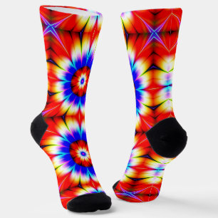 Fractal Flowers Crew Socks