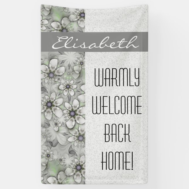 Fractal Flowers seamless pattern I + your ideas Banner (Vertical)