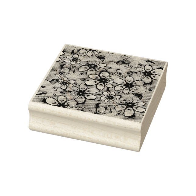 Fractal Flowers seamless pattern I + your ideas Rubber Stamp (Stamp)