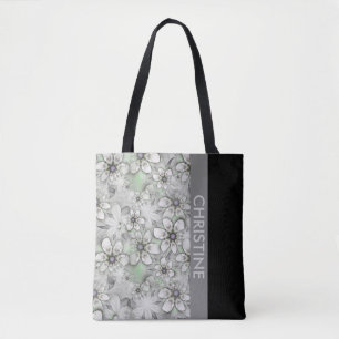 Fractal Flowers seamless pattern I + your ideas Tote Bag