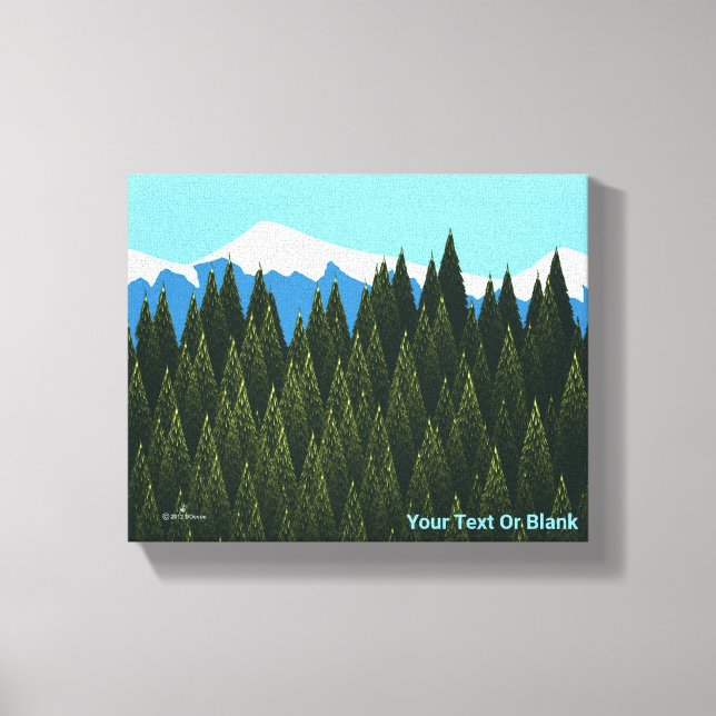 Fractal Forest Canvas Print (Front)