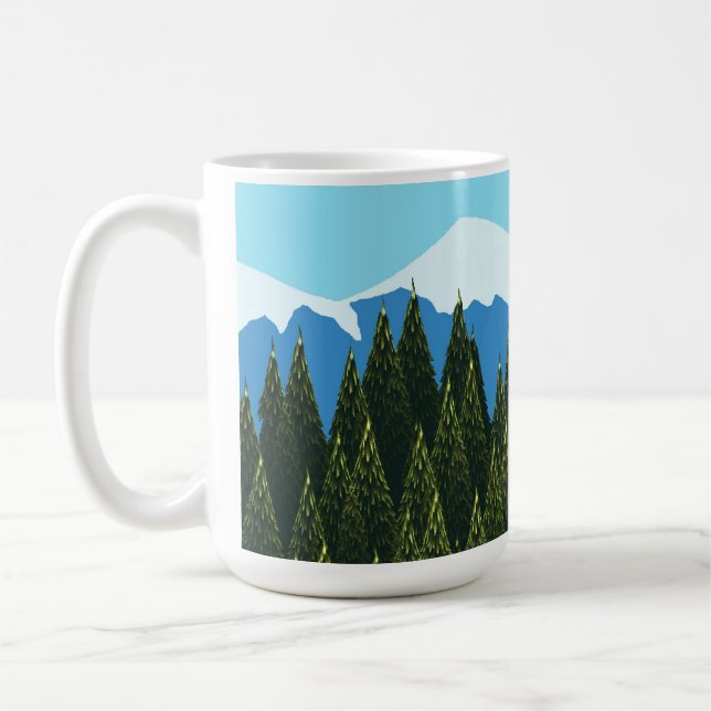 Fractal Forest Coffee Mug (Left)