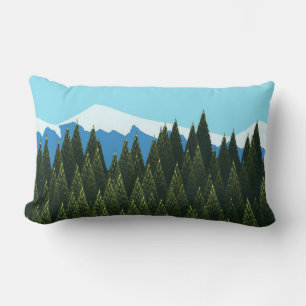 Fractal Forest Lumbar Cushion