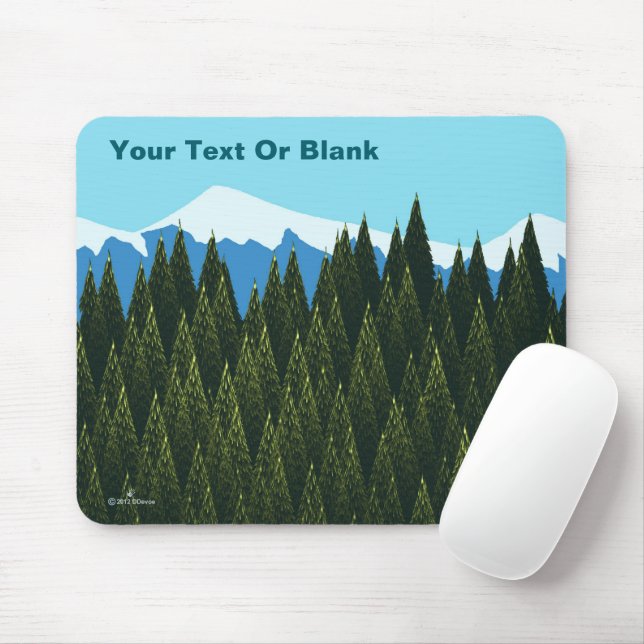 Fractal Forest Mouse Mat (With Mouse)