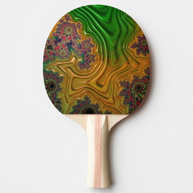 Fractal Forest Ping Pong Paddle (Front)