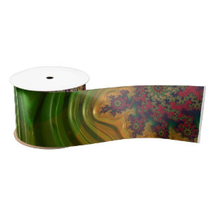 Fractal Forest Satin Ribbon