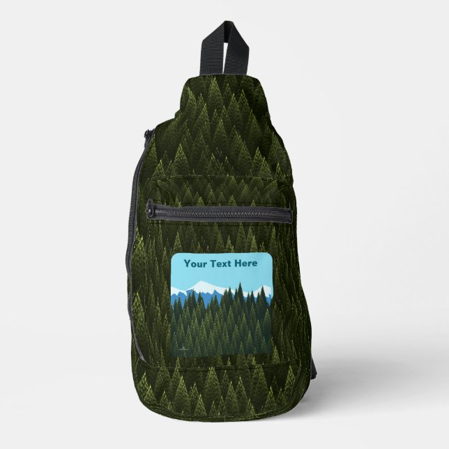Fractal Forest Sling Bag (Front)