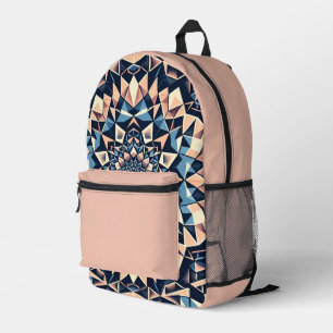 Fractal Fusion Printed Backpack