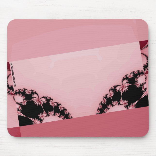 Fractal Garden creamy Mouse Mat (Front)