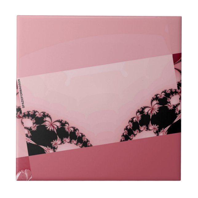 Fractal Garden creamy Tile (Front)