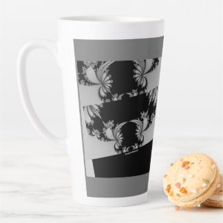 Fractal Garden grey Latte Mug
