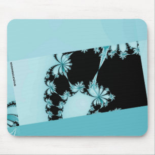 Fractal Garden lagoon Mouse Mat