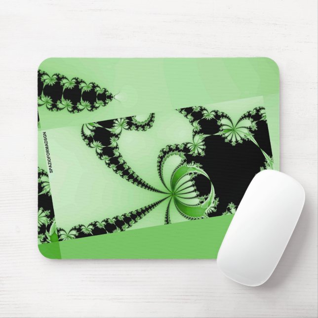 Fractal Garden mantis Mouse Mat (With Mouse)