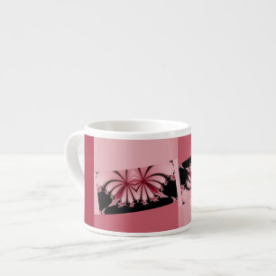 Fractal Garden orchid Espresso Cup