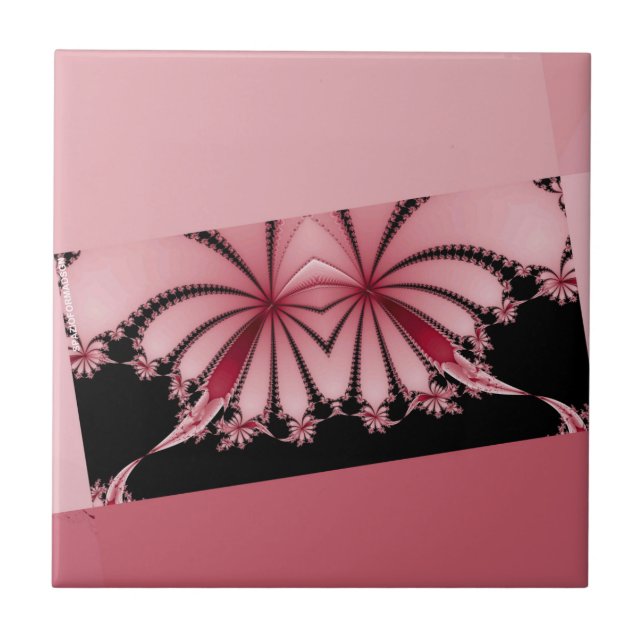 Fractal Garden orchid Tile (Front)