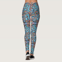 Fractal geometric psy Leggings