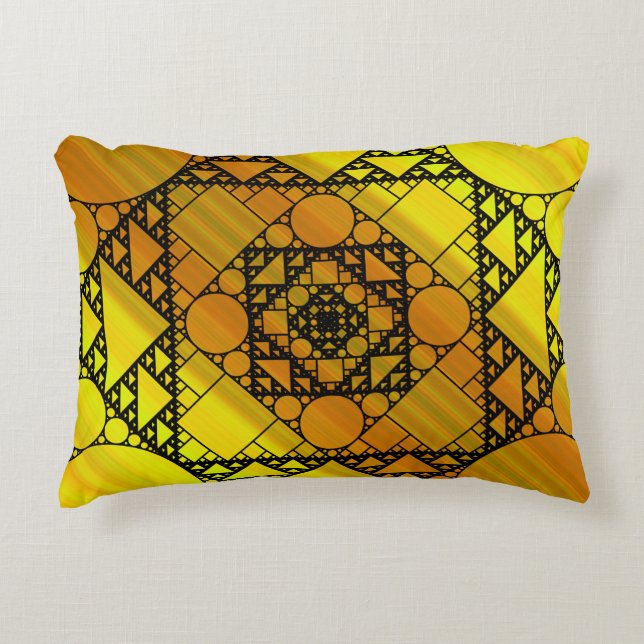 Fractal Geometry Accent Pillow (Front)