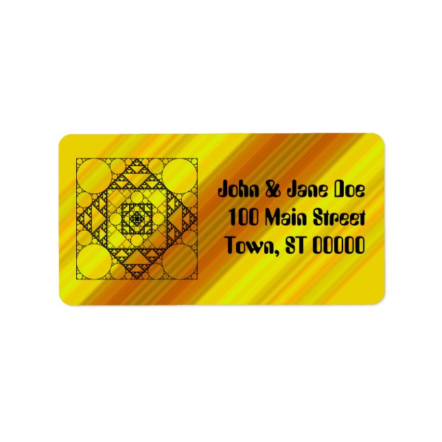 Fractal Geometry Address Label (Front)