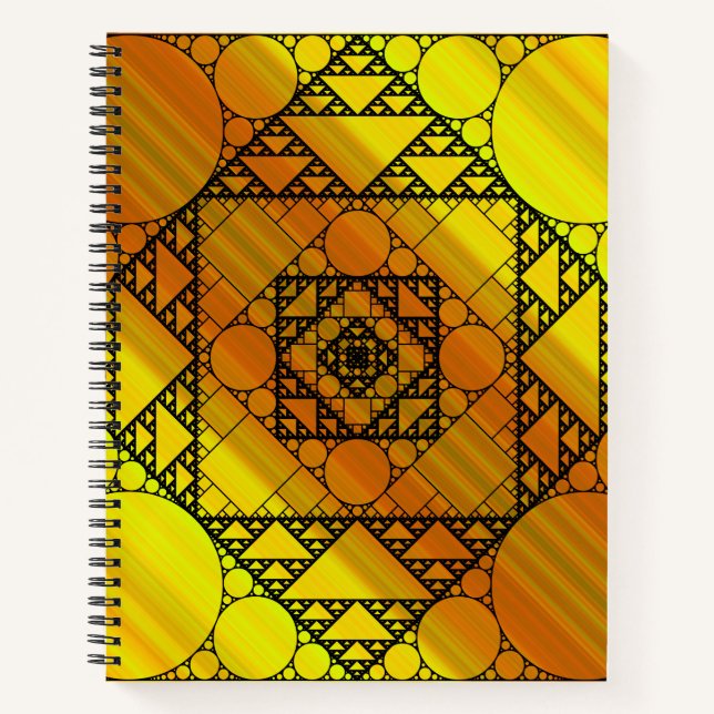 Fractal Geometry Spiral Notebook (Front)