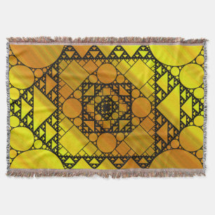 Fractal Geometry Throw Blanket