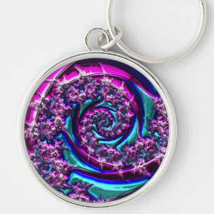 Fractal Glass 2 Keychain