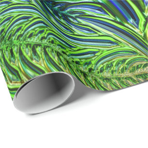 Fractal Glass 5A Wrapping Paper