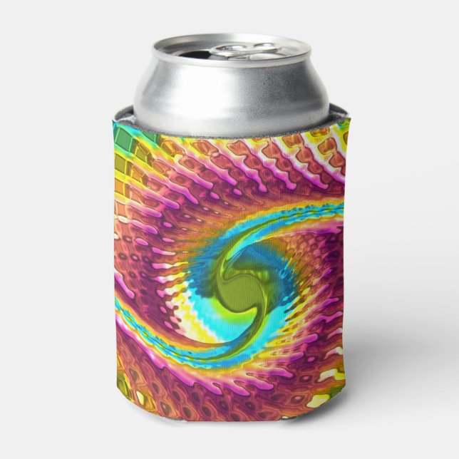 Fractal Glass 7 Can Cooler (Can Front)