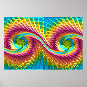 Fractal Glass 7 Poster
