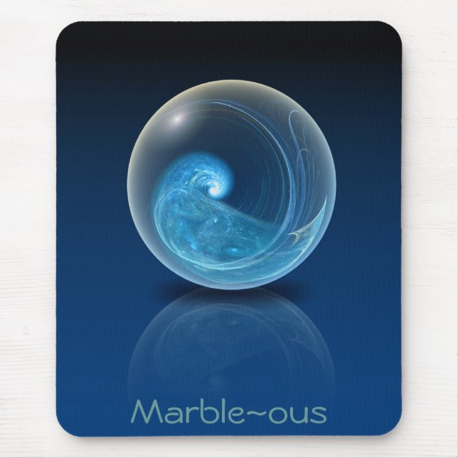 Fractal Glass Marble Mouse Mat (Front)