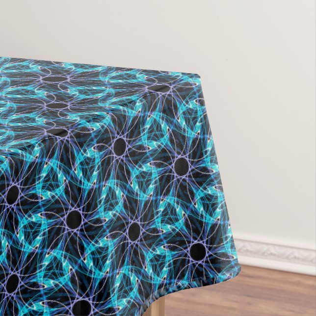 Fractal Glow Tablecloth (In Situ)