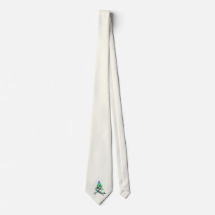 Fractal - Green Christmas Tree Tie