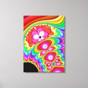 Fractal Groovy Trip Canvas Print