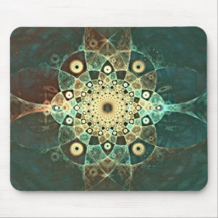 Fractal grunge mouse mat