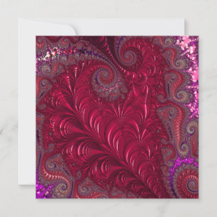Fractal Heart Holiday Card