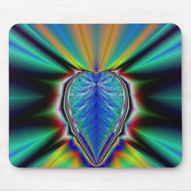 Fractal Heart Mouse Mat (Front)
