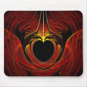 Fractal - Heart - Victorian love Mouse Mat